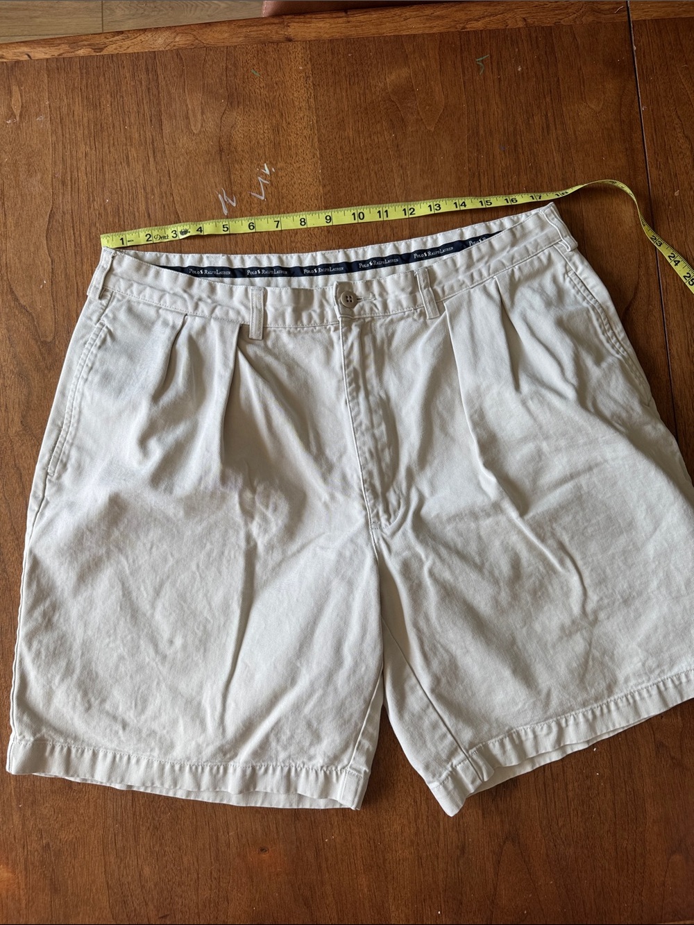 Vtg 90’s Polo Ralph Lauren The Andrew Short Pleated Chino Shorts 38